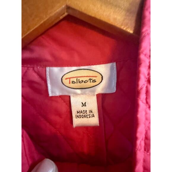 Talbots Womens Red/Pink Quilted Vest Size Medium - Picture 5 of 7